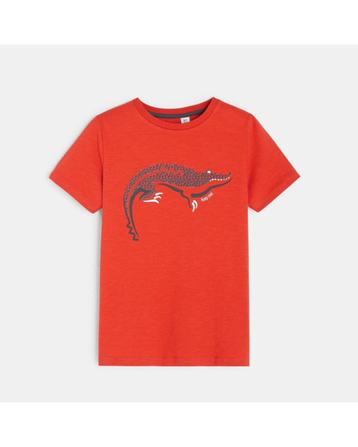 T-shirt animaux du désert orange garçon