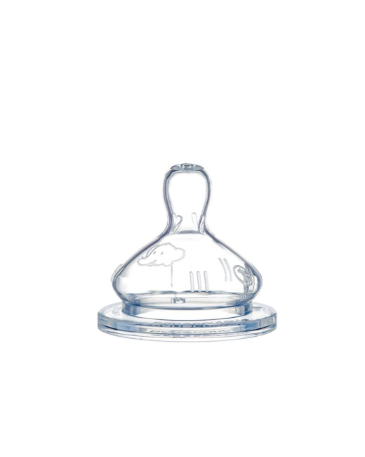 Lot de 2 tétines ronde silicone 3 vitesses