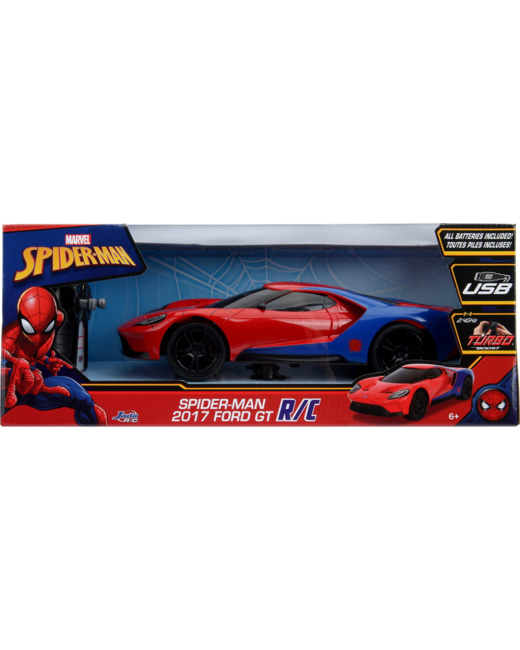 Voiture radiocommandée ford GT 1/16 Jada Spiderman