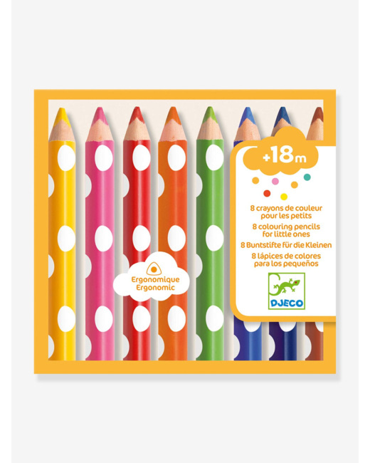 8 crayons de couleurs