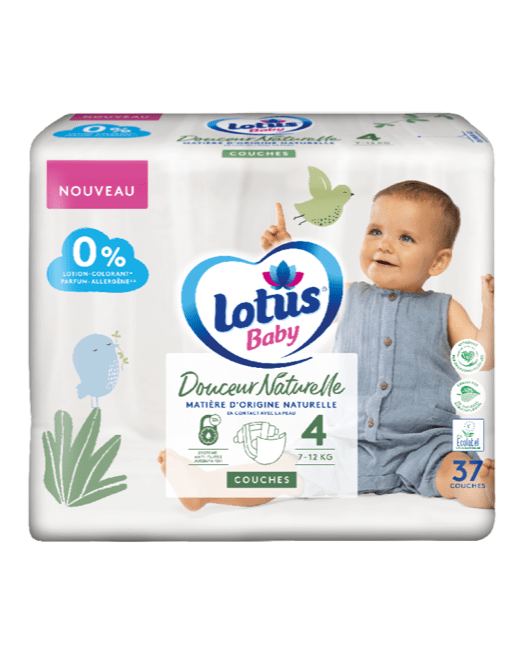 Lotus Baby Hauttücher – 768 Stück (12x64), Hypoallergen, Mit Aloe Vera