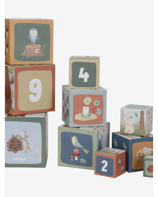 Cubes à empiler en carton - Forest Friends