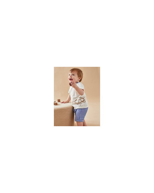 Set t-shirt + short rayé