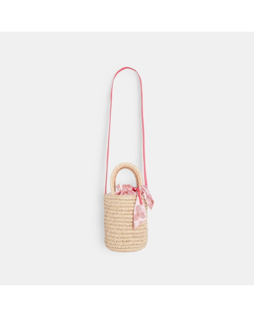 Petit sac seau fantaisie beige fille