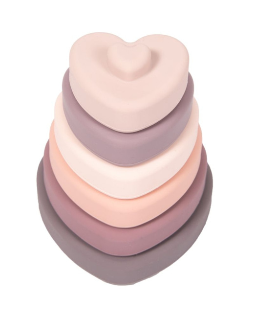 Tour coeurs à empiler en silicone