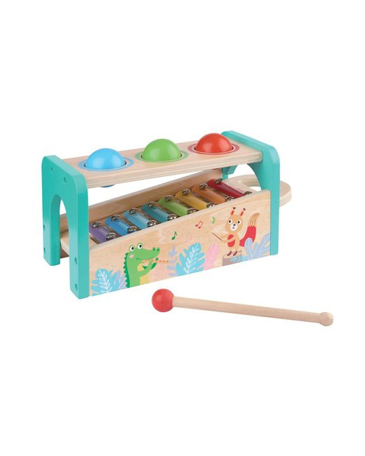 Jouet en bois Tap' balles musical  