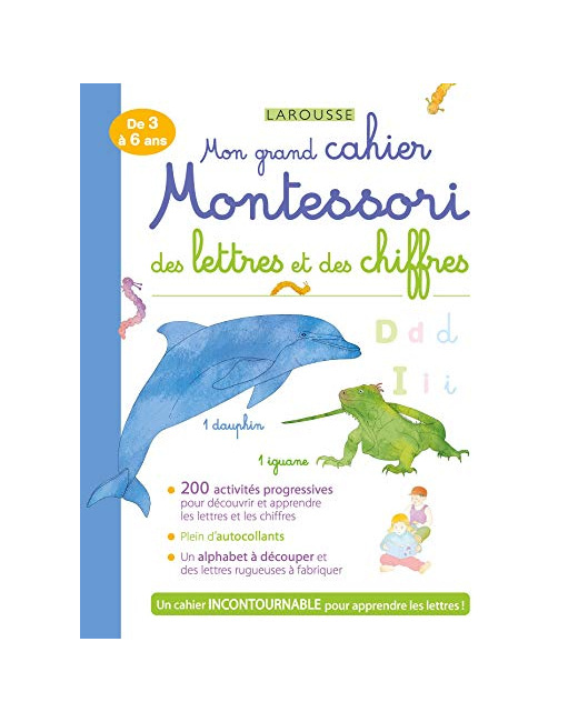 Mon grand cahier MONTESSORI des lettres et des chiffres