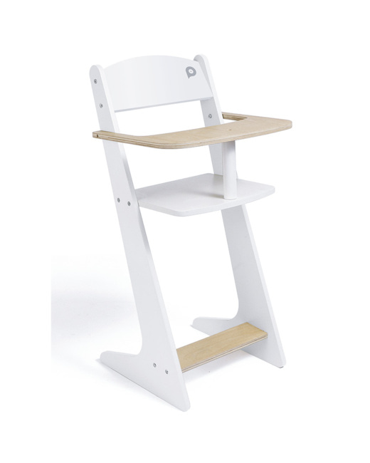 Chaise-haute en bois pour poupons
