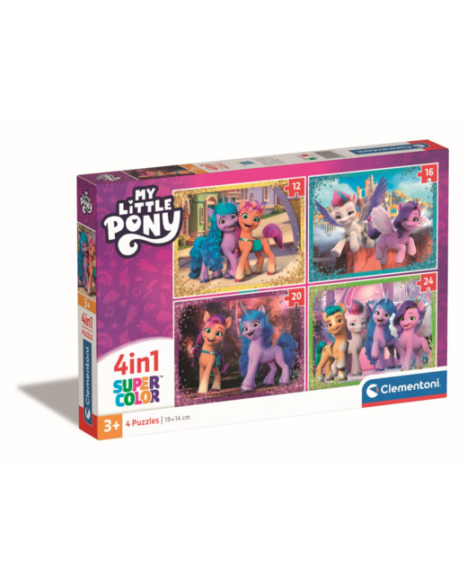 Puzzle My Little Pony - 1x12 + 1x16 + 1x20 + 1x24 pièces