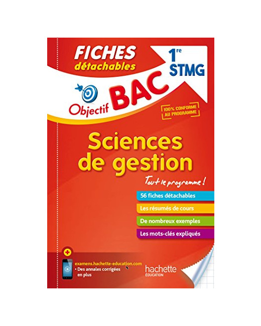 Objectif Bac Fiches détachables Sciences de gestion 1ère STMG