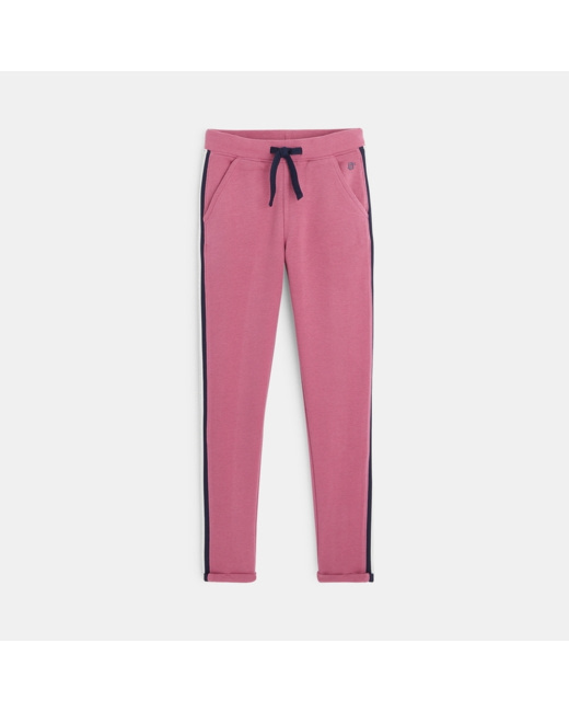Pantalon de jogging en molleton rose fille