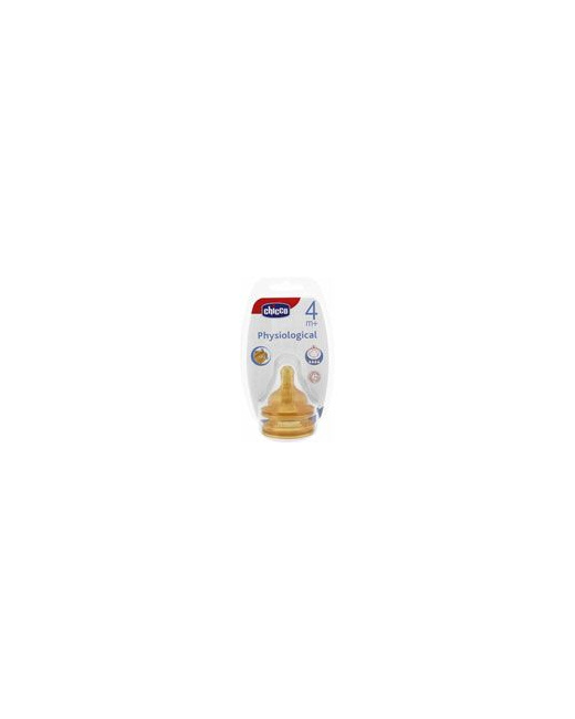 2 TETINES PHYSIOLOGIQUE ANTI-HOQUET CAOUTCHOUC DEBIT RAPIDE 4 MOIS+