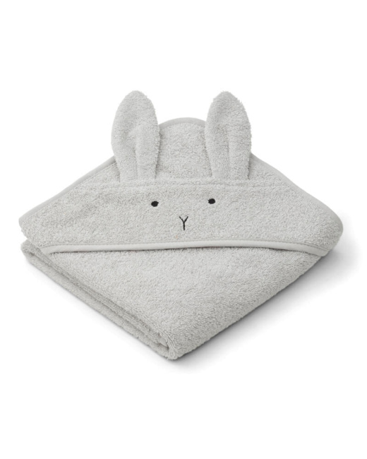 Serviette bébé à capuche Albert - Rabbit dumbo grey