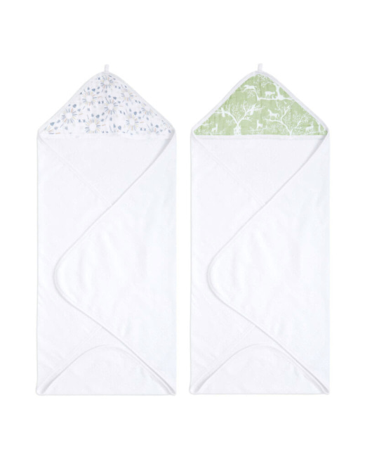 Lot de 2 capes de bain à capuche Harmony