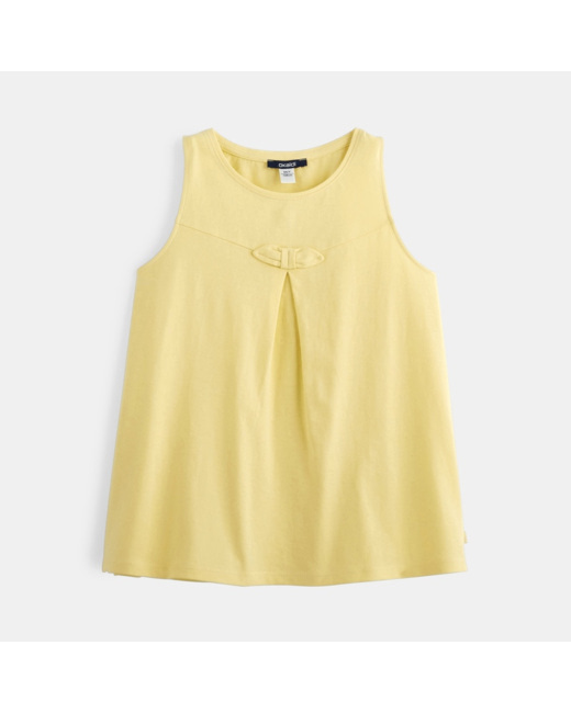 Débardeur fantaisie jaune fille