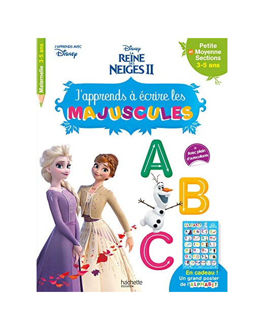 Disney - Reine des Neiges 2 - J'apprends à écrire les majuscules PS - MS (3-5 ans)