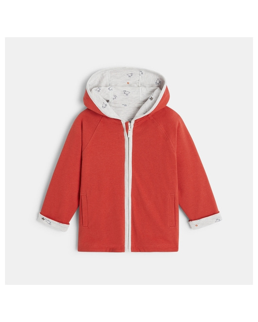 Sweat zippé à capuche réversible