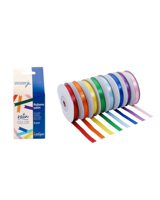 Rubans Satin - Arc-En-Ciel