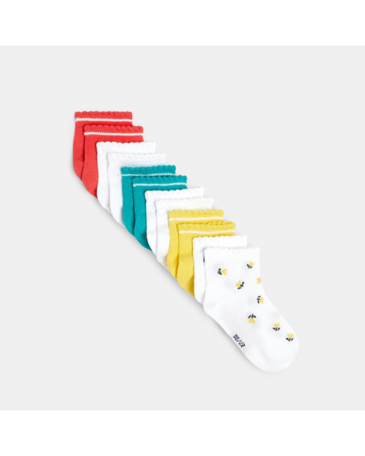 Socquettes fantaisie (lot de 6) fille