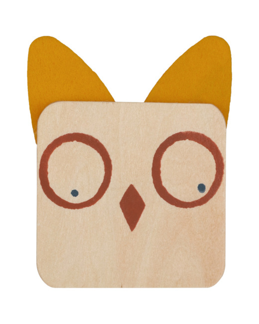 Patère forme hibou