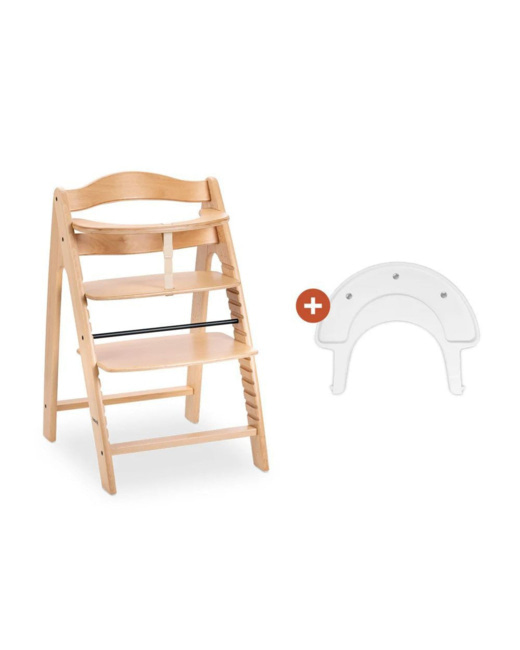 Chaise haute bébé Arketa N Play avec plateau de jeu