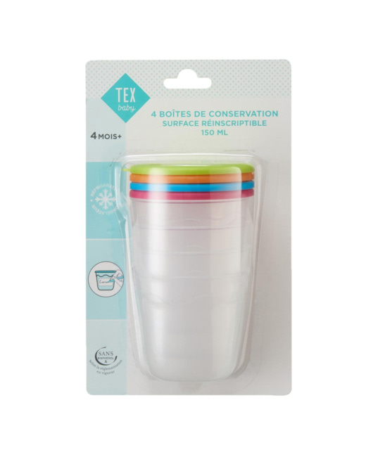 Pot de conservation multicolore maxi portion