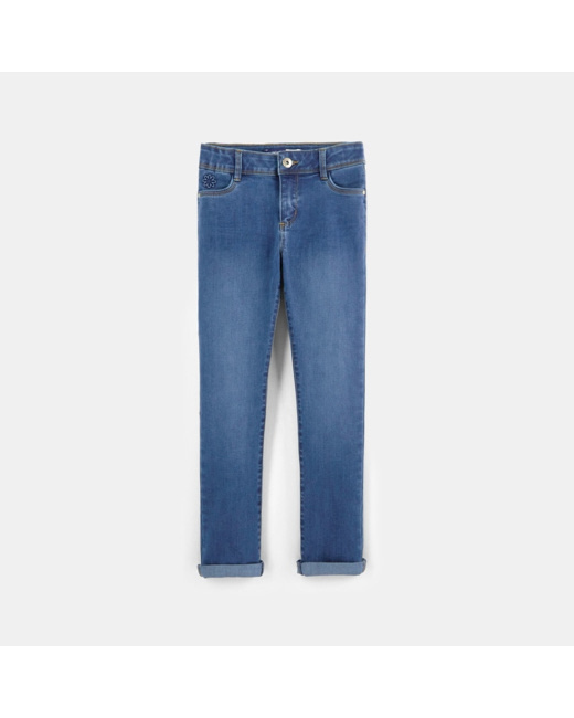 Jean slim hyper stretch bleu fille