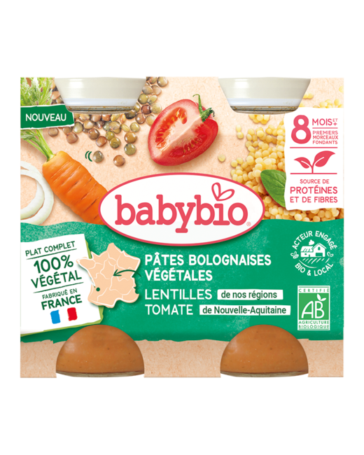 Pâtes Bolognaises Végétales - Carottes, Lentilles et Tomates