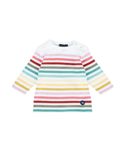 Marinière multicolore Baby - coton léger - Multicol Sand Beach