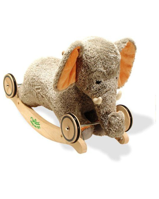 Baby éléphant à bascule et roulettes