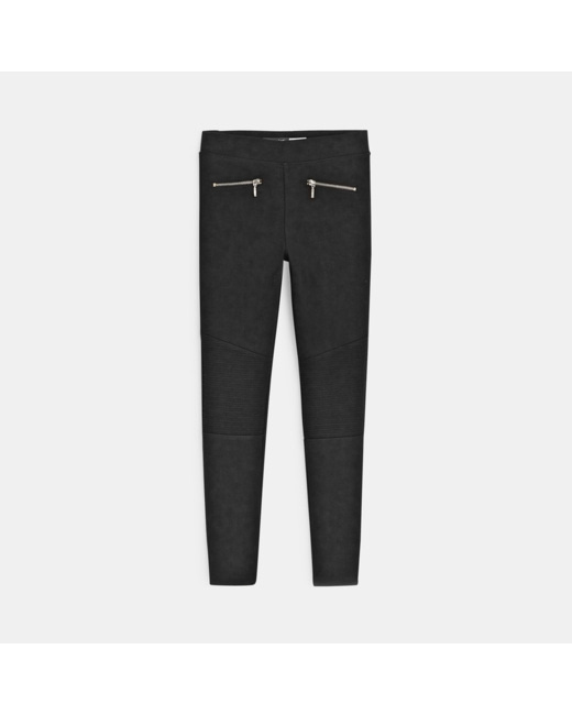 Jegging uni en jersey milano noir fille