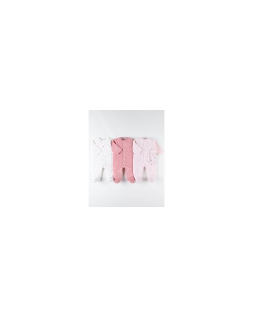 Set de 3 pyjamas pièce en velours