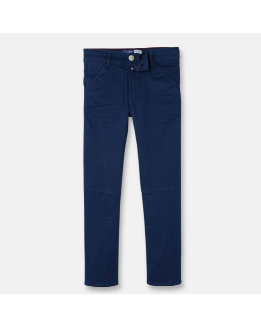 Pantalon droit doublé polaire bleu garçon