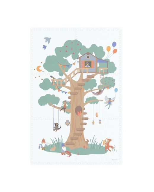 Tapis de jeu réversible 2 en 1 Eevaa Treehouse