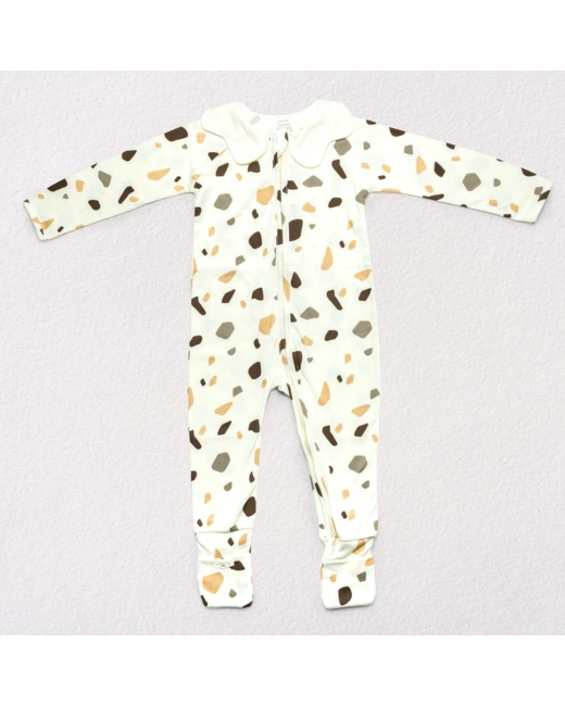 Pyjama Bébé Zippé Cailloux