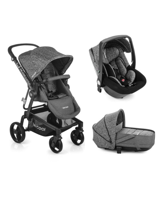 Poussette Quantum + nacelle Crib + coque auto One