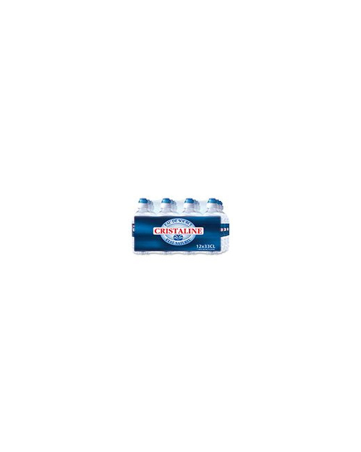 Cristaline Eau de source avec bouchon sport 12x33cl 