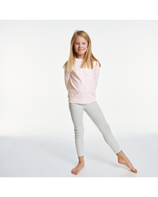 Pyjama 2 pièces jersey bio fleurs rose fille