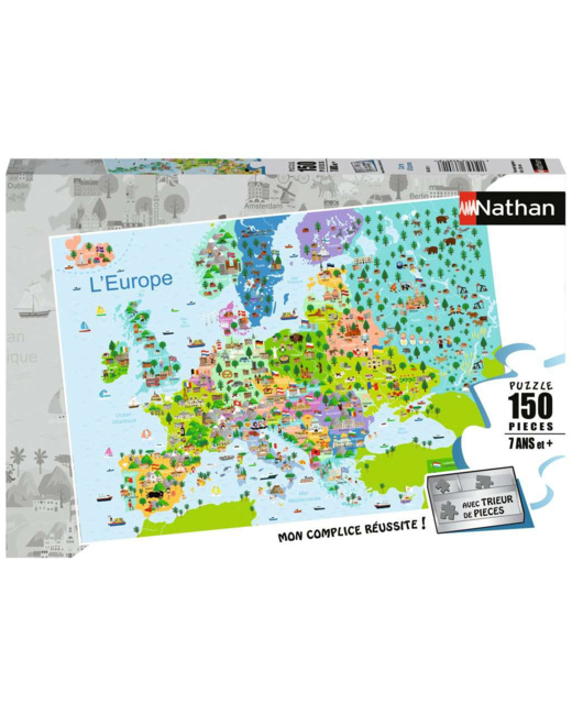 Puzzle Carte d'Europe - de 7 ans