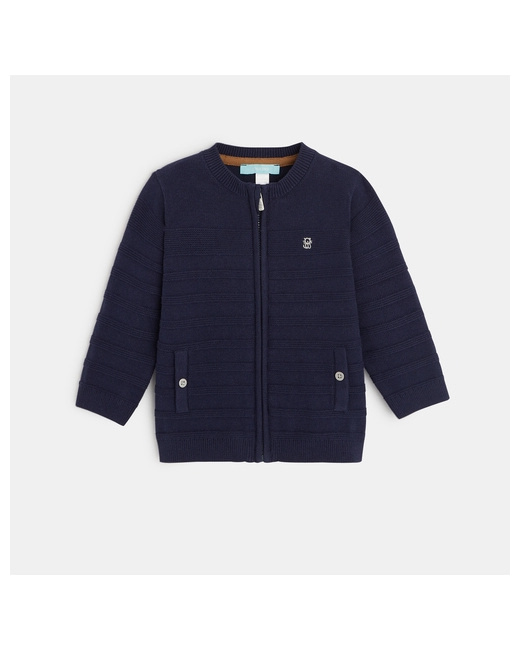 Gilet zippé maille fantaisie