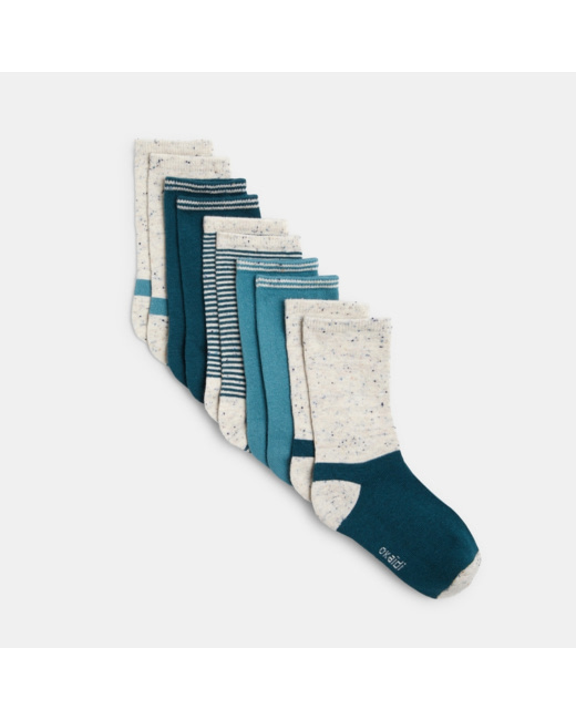 Chaussettes fantaisie (lot de 5) vertes garçon