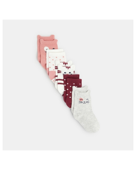 Chaussettes chats et pois (lot de 5)