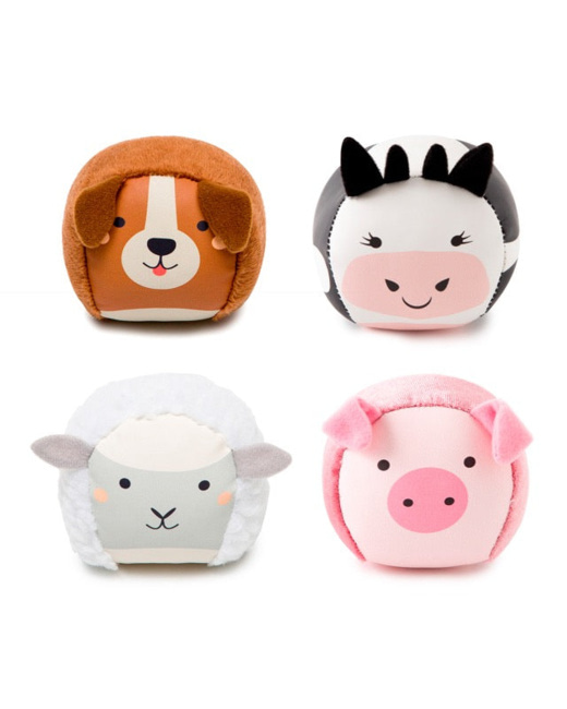 Set de 4 balles doudous