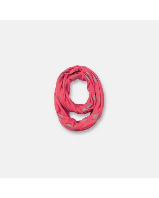 Snood à pois rouge fille