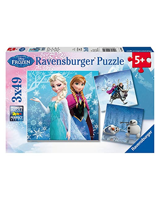 Puzzle - La reine des neiges - 3x49 pièces