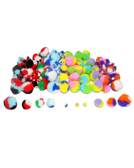 Pompons - Tricolores