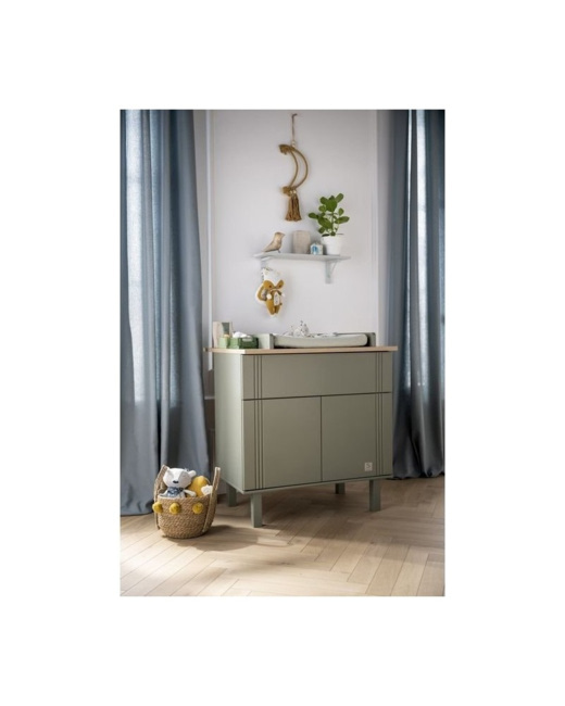 Commode 1 tiroir 2 portes Eléonore Kaki