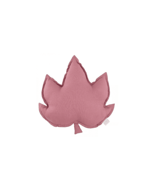 Coussin feuille d’érable en lin