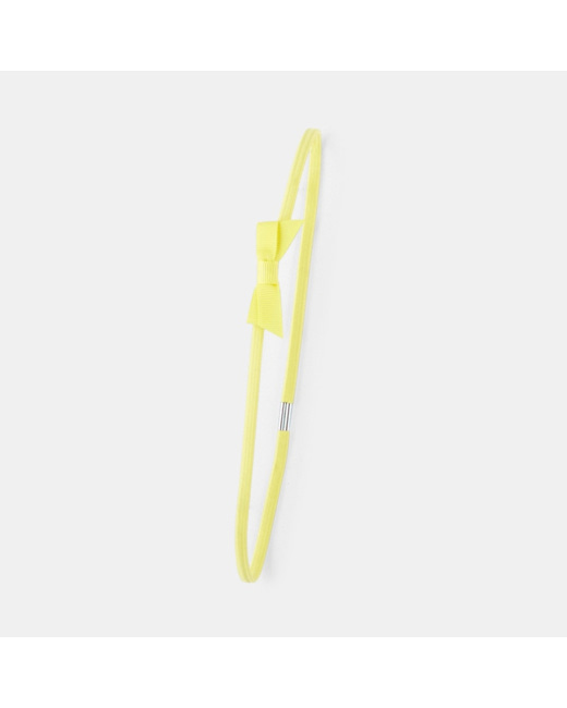 Headband élastiqué jaune fille