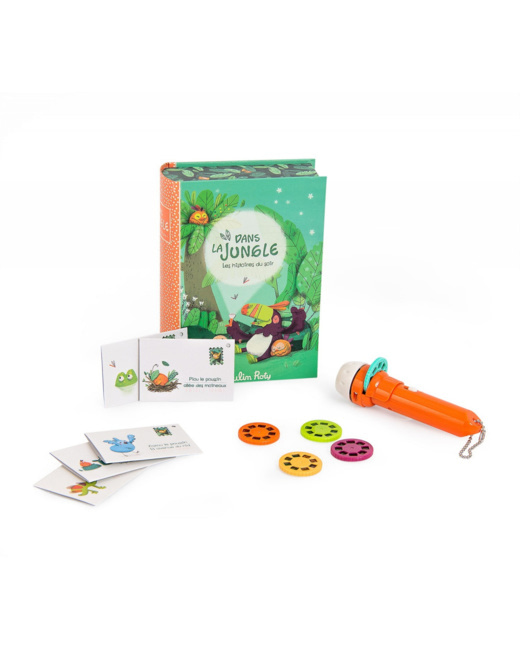 Coffret lampe à histoires Dans la jungle
